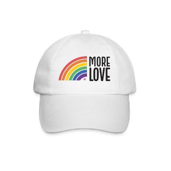 LGBT Pride Month - More Love - Baseball Cap - white/white - Front