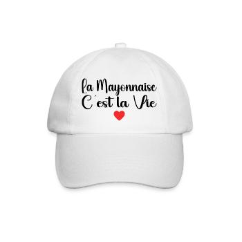 La Mayonnaise C'est La Vie - Casquette classique - blanc/blanc - Devant