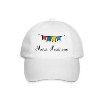 MERCI. MAÎTRESSE. MAÎTRE. MERCI MAÎTRESSE - Casquette classique - blanc/blanc - Devant