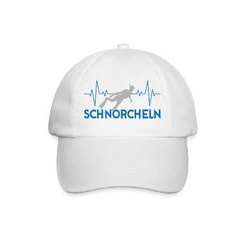 Schnorcheln Herzschlag - Baseballkappe - Weiß/Weiß - Vorne