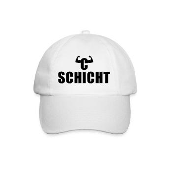 C Schicht Schichtarbeiter - Baseballkappe - Weiß/Weiß - Vorne