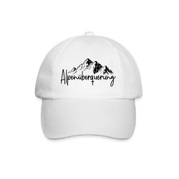 Alpenüberquerung - Baseballkappe - Weiß/Weiß - Vorne