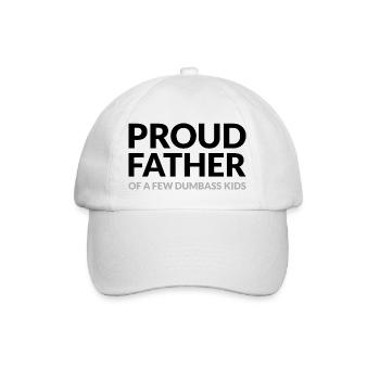 FIER PAPA DE QUELQUES ENFANTS IDIOTS - STOLZER VATER - Casquette classique - blanc/blanc - Devant