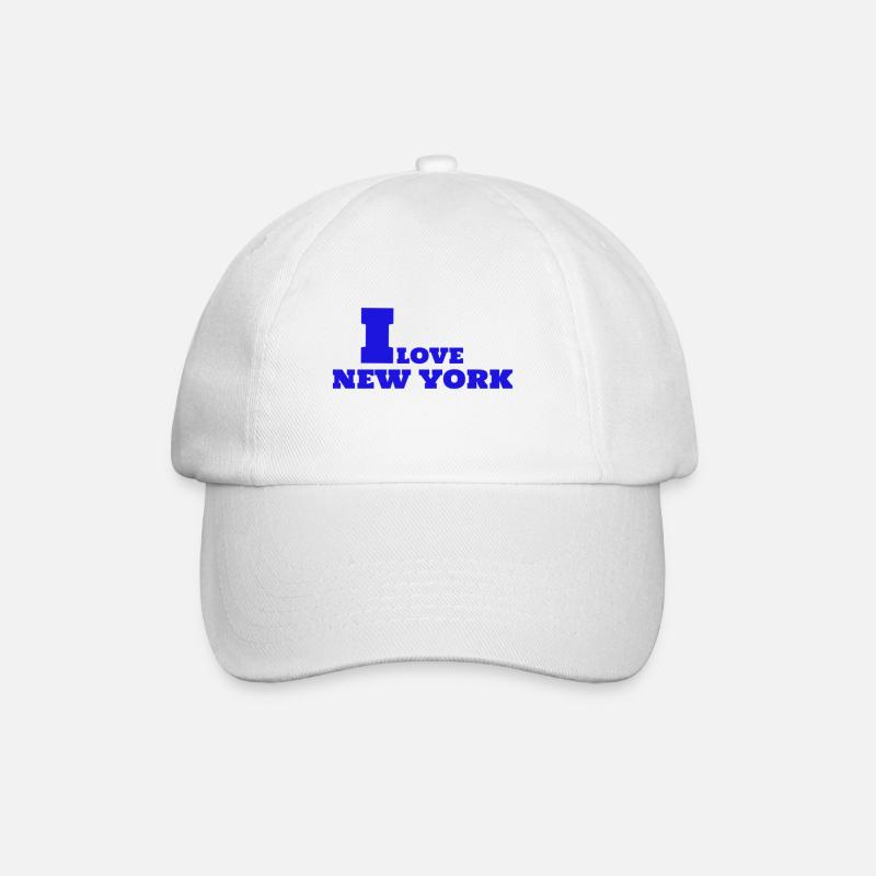  New York Liebe - Baseballkappe - Weiß/Weiß