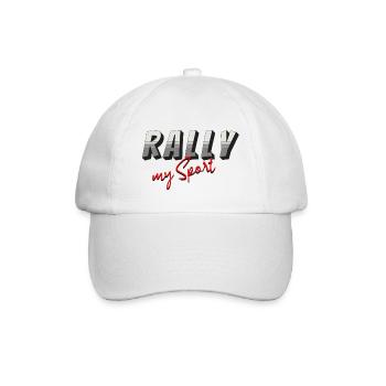 Rally My Sport - Grey Red - Baseball Cap - white/white - Front
