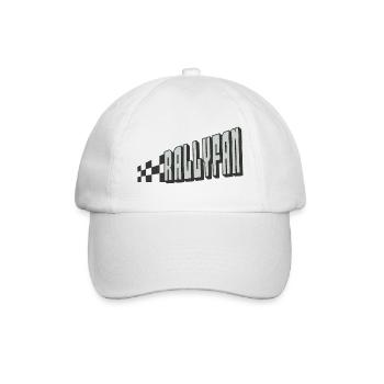 Rallyfan silver black - Baseball Cap - white/white - Front