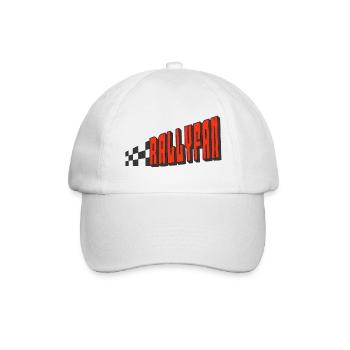 Rallyefan - rot schwarz - Baseballkappe - Weiß/Weiß - Vorne