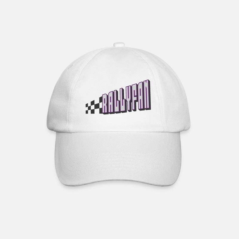 Rallyfan argent violet noir - Casquette classique - blanc/blanc