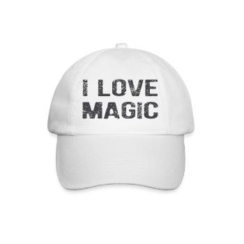 I Love Magic: The Art of Conscious Creation - Baseball Cap - white/white - Front