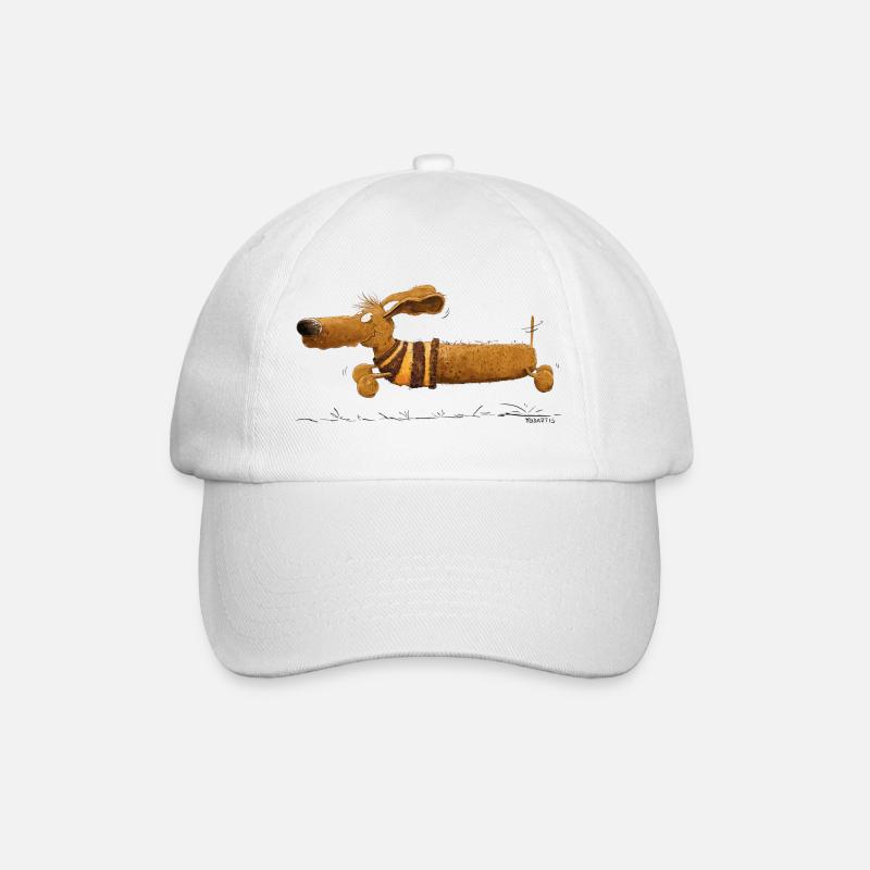 Running Dachshund I Teckel I Chien - Casquette classique - blanc/blanc
