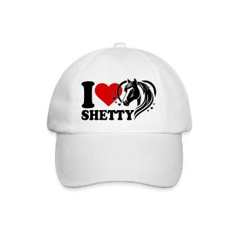 J’adore le cheval Shetty - Casquette classique - blanc/blanc - Devant