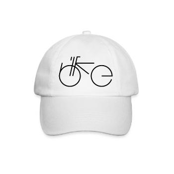 Type de vélo noir - Casquette classique - blanc/blanc - Devant