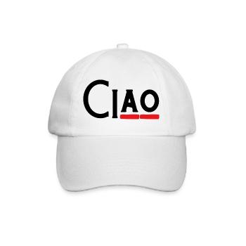 Ciao - Hey - Hello - Hi - Well? -Bye - Baseball Cap - white/white - Front