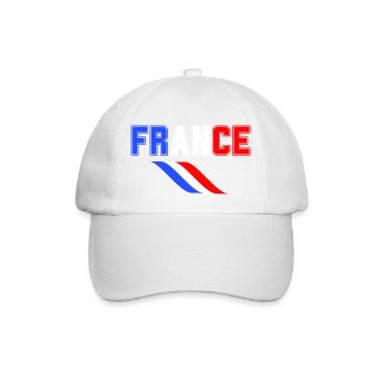 drapeau france cadeau, cadeau france drapeau - Casquette classique - blanc/blanc - Devant
