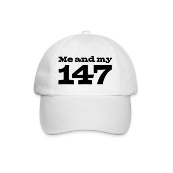 29 Me and my 147 - Baseball Cap - white/white - Front