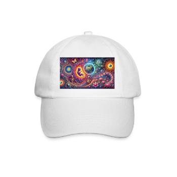 psyverse3000 - Baseballkappe - Weiß/Weiß - Vorne