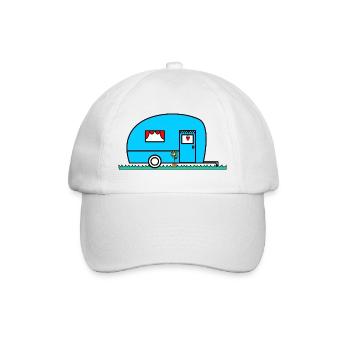 CAMPING. LAGER. ICH KANN NICHT. HUMOR. FEIERTAG - Baseballkappe - Weiß/Weiß - Vorne