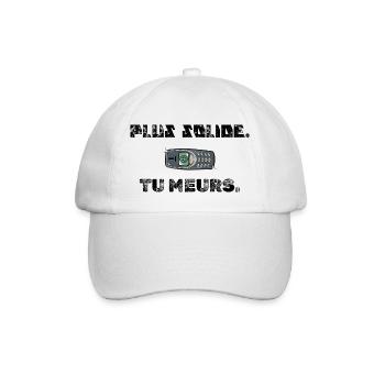Plus solide tu meurs - Casquette classique - blanc/blanc - Devant