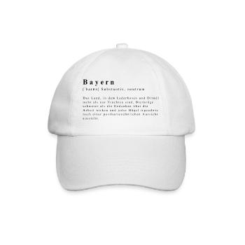Bavaria Definition - Baseball Cap - white/white - Front