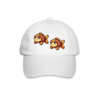 Bande dessinée Poisson rouge 2 - Casquette classique - blanc/blanc - Devant