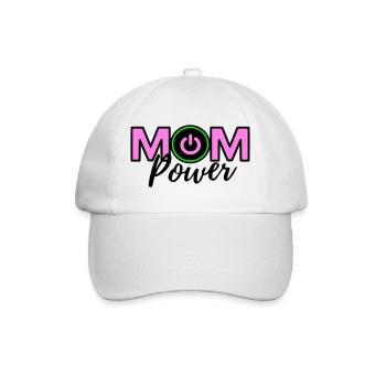 Mama-Macht - Baseballkappe - Weiß/Weiß - Vorne