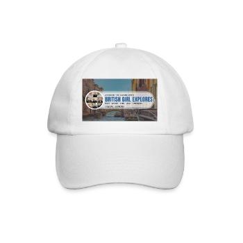 Tour du monde avec British Girl explore - Casquette classique - blanc/blanc - Devant