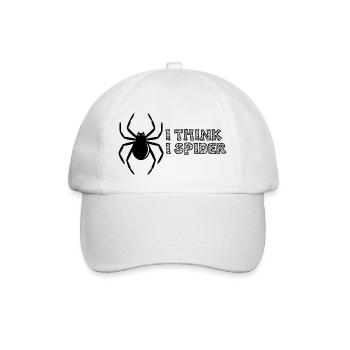 I think I spider - Baseball Cap - white/white - Front