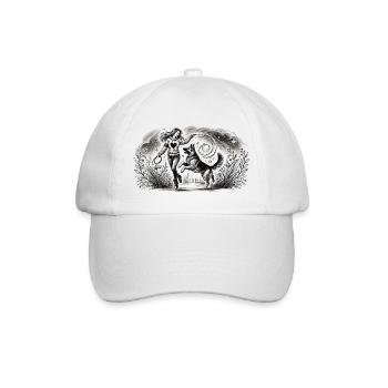 L’harmonie entre l’homme et le chien - Casquette classique - blanc/blanc - Devant