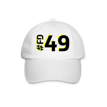 FD49 2025 - Baseballkappe - Weiß/Weiß - Vorne