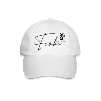 Frohe Ostern 🐰🌸 - Baseballkappe - Weiß/Weiß - Vorne