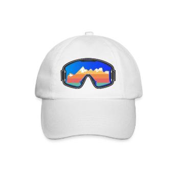 Lunettes de ski Skier Vintage Design Dark - Casquette classique - blanc/blanc - Devant
