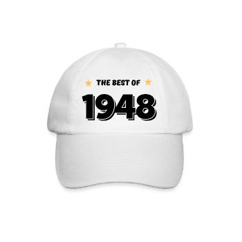 Das Beste von 1948 - Baseballkappe - Weiß/Weiß - Vorne