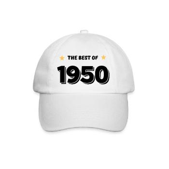 Best of 1950 - Baseball Cap - white/white - Front