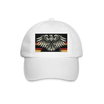 German Eagle zäh - Baseballkappe - Weiß/Weiß - Vorne