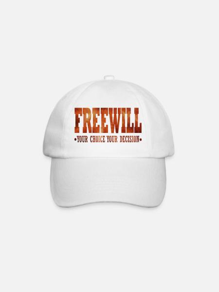 FreeWill - Baseball Cap - white/white