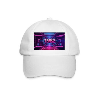 FREQUENCIES LOADED 1982 - Baseball Cap - white/white - Front