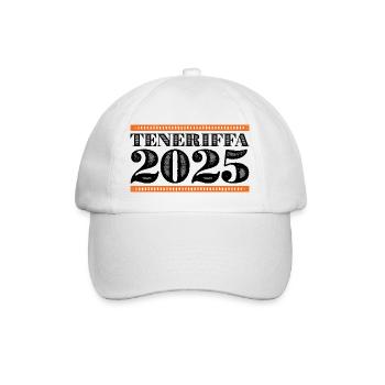 Teneriffa 2025 - Baseballkappe - Weiß/Weiß - Vorne