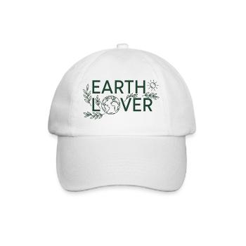 Earth Lover Planet Care - Baseball Cap - white/white - Front