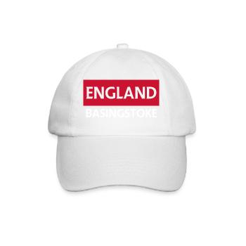 England Basingstoke Flag Artistic Design - Baseball Cap - white/white - Front