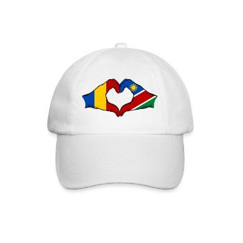 Tschad_Nairobi_Flagge_Afrika - Baseballkappe - Weiß/Weiß - Vorne