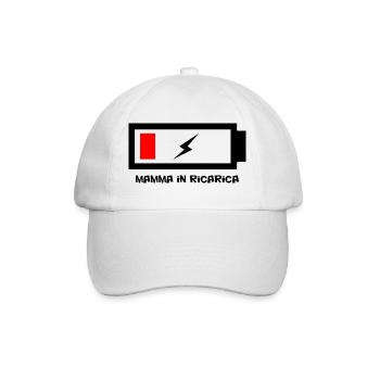 Mom charging do not disturb - Baseball Cap - white/white - Front