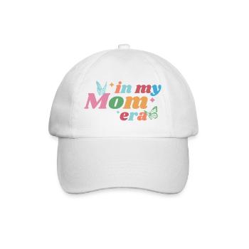 In My Mom Era – Bunt & Verspielt - Baseballkappe - Weiß/Weiß - Vorne