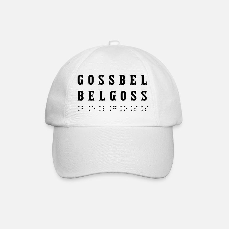 Abstraktes florales Design mit glänzendem Kontrast - Baseballkappe - Weiß/Weiß