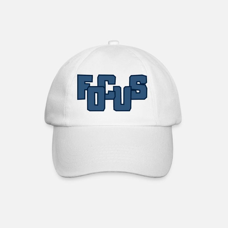Fools Bold Block-Beschriftung - Baseballkappe - Weiß/Weiß