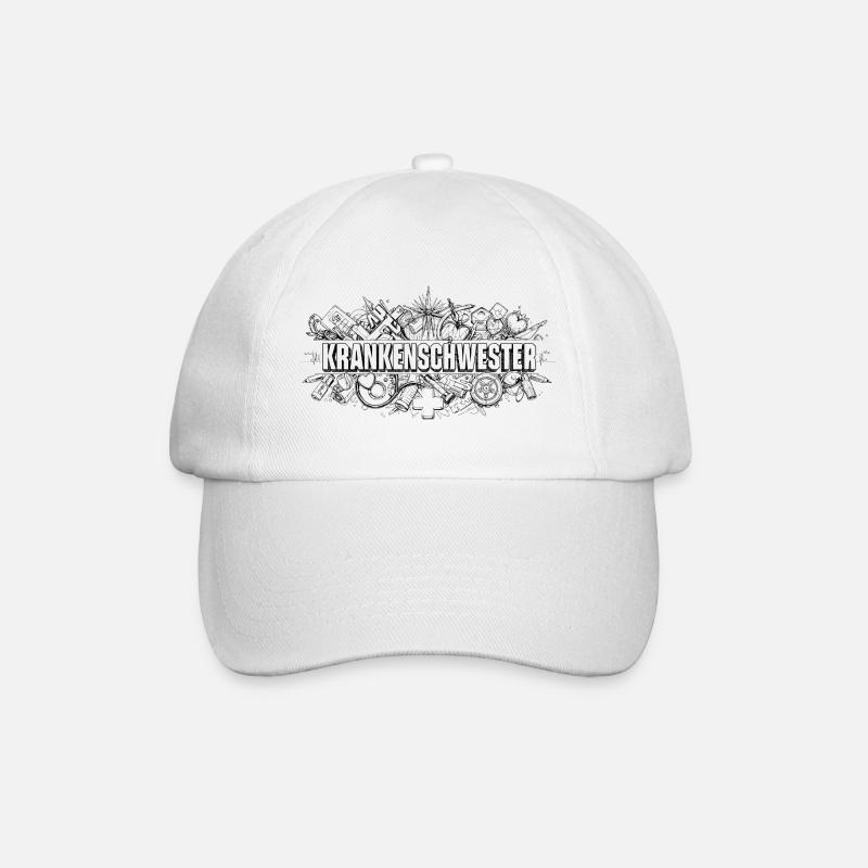 infirmier - Casquette classique - blanc/blanc
