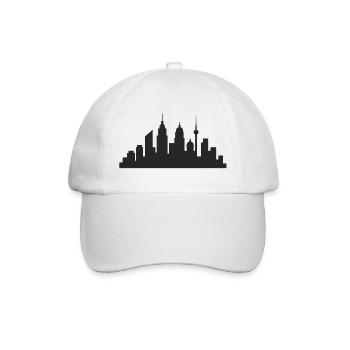 Night City Skyline Skyline - Baseball Cap - white/white - Front