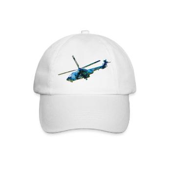 Helicopter Heli - Baseball Cap - white/white - Front