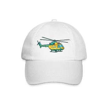 Helicopter - Baseball Cap - white/white - Front