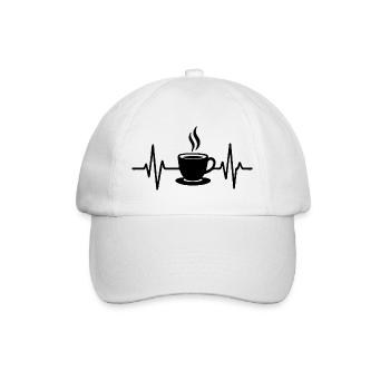 Tasse à café cœur brisé Design de ligne minimaliste - Casquette classique - blanc/blanc - Devant