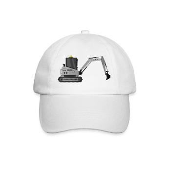 Excavator - Baseball Cap - white/white - Front